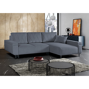 Canapé D'angle Droit FABIO + Lit 210x128cm