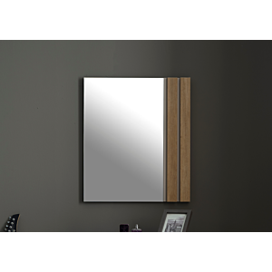 Miroir HUGA - Beige / Chêne