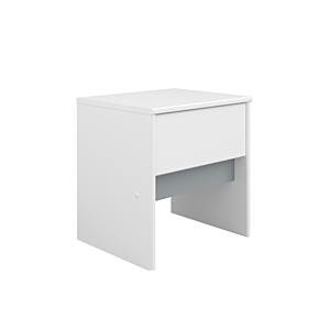Table De Chevet PIROUETTE - Blanc / Gris / Rose 
