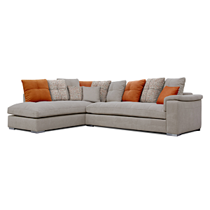 Canapé d'Angle Gauche NEW EVANS - Beige