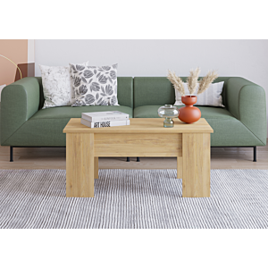 Table Basse JUNIO Avec Plateau Relevable - Chêne