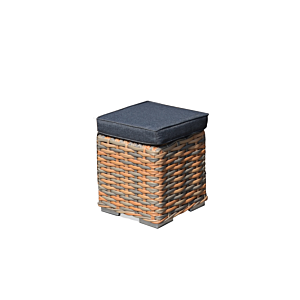 Pouf CHAHINE - Gris Salon de jardin
