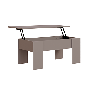 Table Basse JUNIO Avec Plateau Relevable - Taupe Tables basses