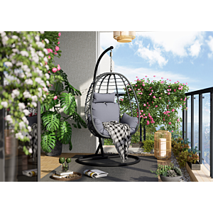 Chaise Pendante ALICIA - Gris