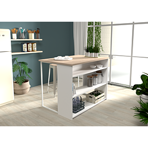 Table à Manger Debout HUB - Beige / Blanc
