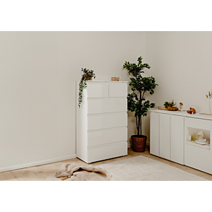 Commode CAPETOWN 6 Tiroirs - Blanc