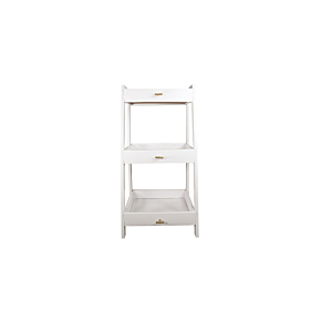 Meuble Salle De Bain Forme Pyramide - Blanc