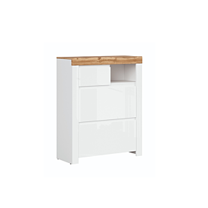 Commode HOLTEN - Chêne / Blanc Promos printemps
