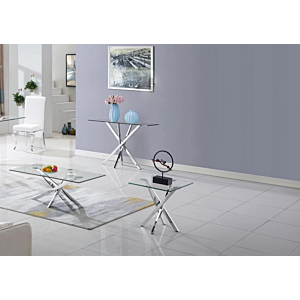 Table Basse LAROJA - Blanc / Beige