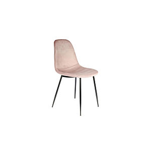 Chaise Velours côtelé GIULIA - Rose