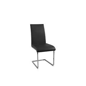 CHAISE NARA PIETEMENTS CHROMÉS - Noir