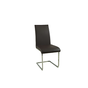 CHAISE NARA PIETEMENTS CHROMÉS - Marron
