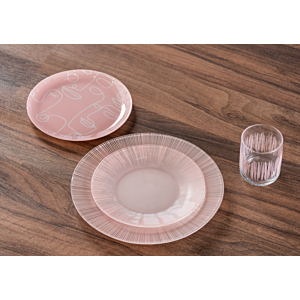 Assiette Dessert ARTY 19cm - Rose clair