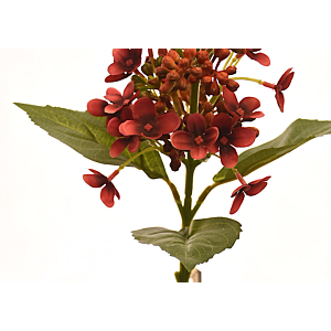 Fleur Hortensia 39cm - Rouge