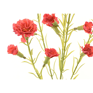 Oeillet Artificiel 63cm - Rouge Clair