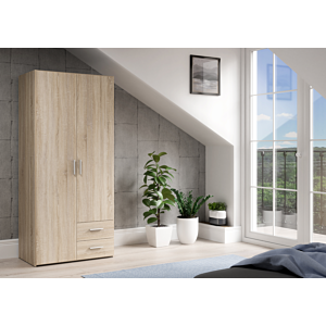 Armoire TELANE Avec 2 Portes - Beige