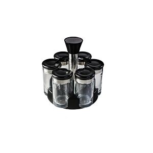 Set De 6 Pots à épices Avec Support - Blanc Rangement cuisine