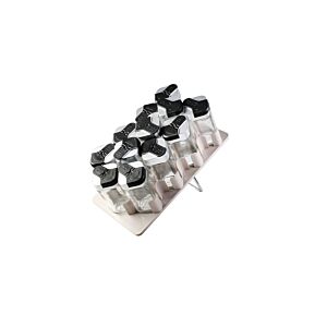 Set De 12 Pots À épices En Verre Avec Support - Blanc Rangement cuisine