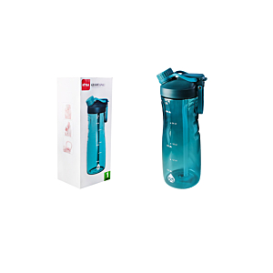 Bouteille avec Couvercle duo rafraîchissant + paille - Vert Eau