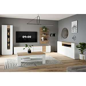 Meuble TV LEWISVILLE - Beige