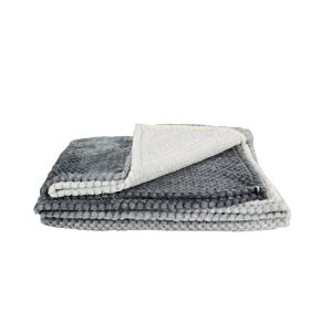 Plaid NID ABEILLE 150x200cm - Gris Plaid et couvertures