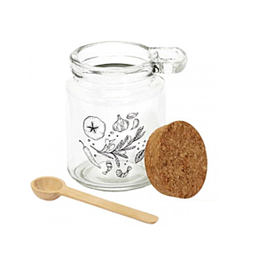 Bocal Avec Cuillère 25Cl - Blanc