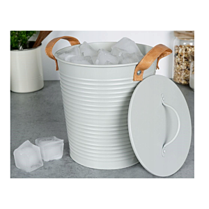 Seau à glace avec couvercle - Beige