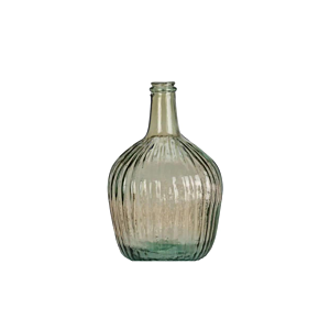 Vase En Verre 19x31cm - Vert Vases