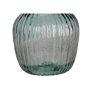 Vase En Verre 19x31cm - Bleu