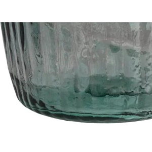 Vase En Verre 22x37cm - Bleu