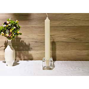 Porte Bougie CLEAR 4cm - Blanc