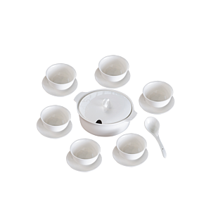 Service à Soupe 15 Pièces - Blanc Accessoires Cuisine