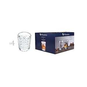 Lot De 4 Verres ESTRELLA 16,9cm - Blanc