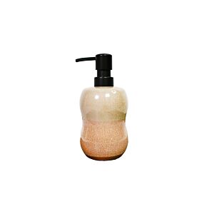 DISTRIBUTEUR À SAVON PORCELAINE- Rouge / Beige Gobelets et distributeurs de savon