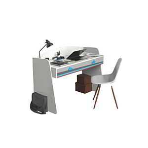 Bureau AVION - Blanc / Bleu / Rouge Bureaux enfant
