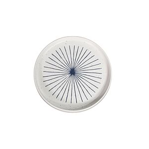 Plat WAVE En Porcelaine 15,24cm - Blanc / Bleu DECORATION
