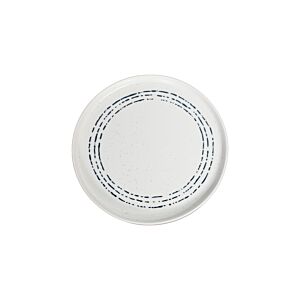 Plat WAVE En Porcelaine 20,32cm - Blanc / Bleu DECORATION