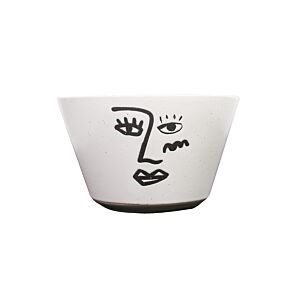 Bol ARTI 7,3cm - Blanc / Noir Serviteurs