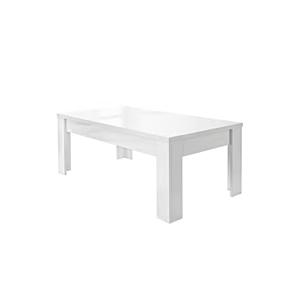 Table Basse VITTORIA - Blanc laqué brillant Table basse