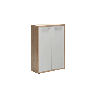 Élément De Rangement DISEGNO ART 3 NICHES + 2 PORTES - Blanc crème / Beige Rangement professionnel