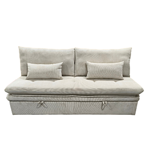 Canapé RIVA Avec Fonction Lit Et Rangement - Beige