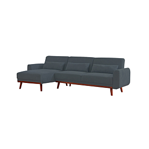 Canapé D'ANGLE SANTA REVERSIBLE - Gris Foncé