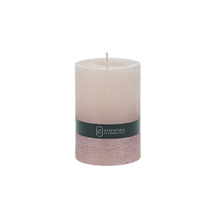 BOUGIE PILIER TREMPÉE 10cm - Blanc / Rose Bougies parfumées Ramadan