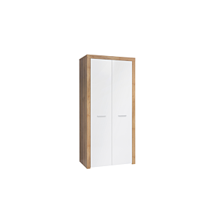 Armoire BALDER - Blanc / Chêne Armoires