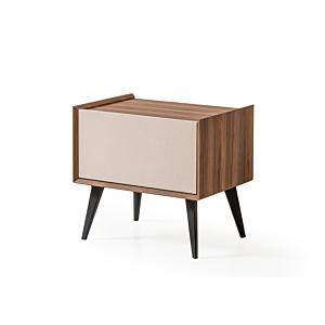 TABLE DE CHEVET ADEN - Marron / Blanc Chevet adulte