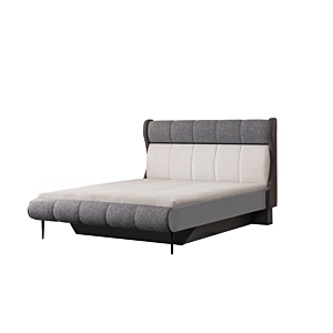 LIT PANAMA 160x200 - Gris / Blanc