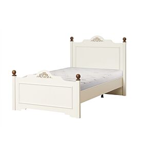 LIT AYLA AVEC PLANCHE SOMMIER - BLANC Promos printemps