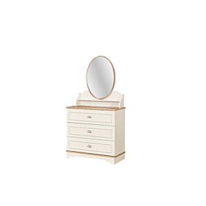 Commode AYLA - Blanc / Chêne Promos printemps