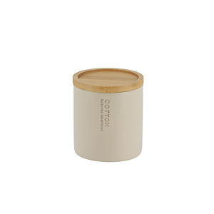 Boîte à coton PRESTIGE Avec Couvercle - Beige Boites de rangement
