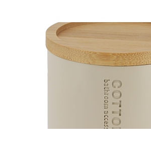 Boîte à coton PRESTIGE Avec Couvercle - Beige